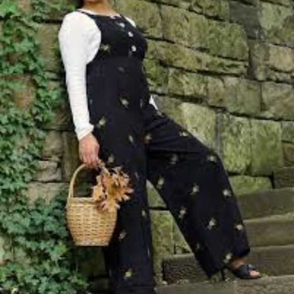 NWT Cider Cordurois Overalls Embroidered - Picture 1 of 4